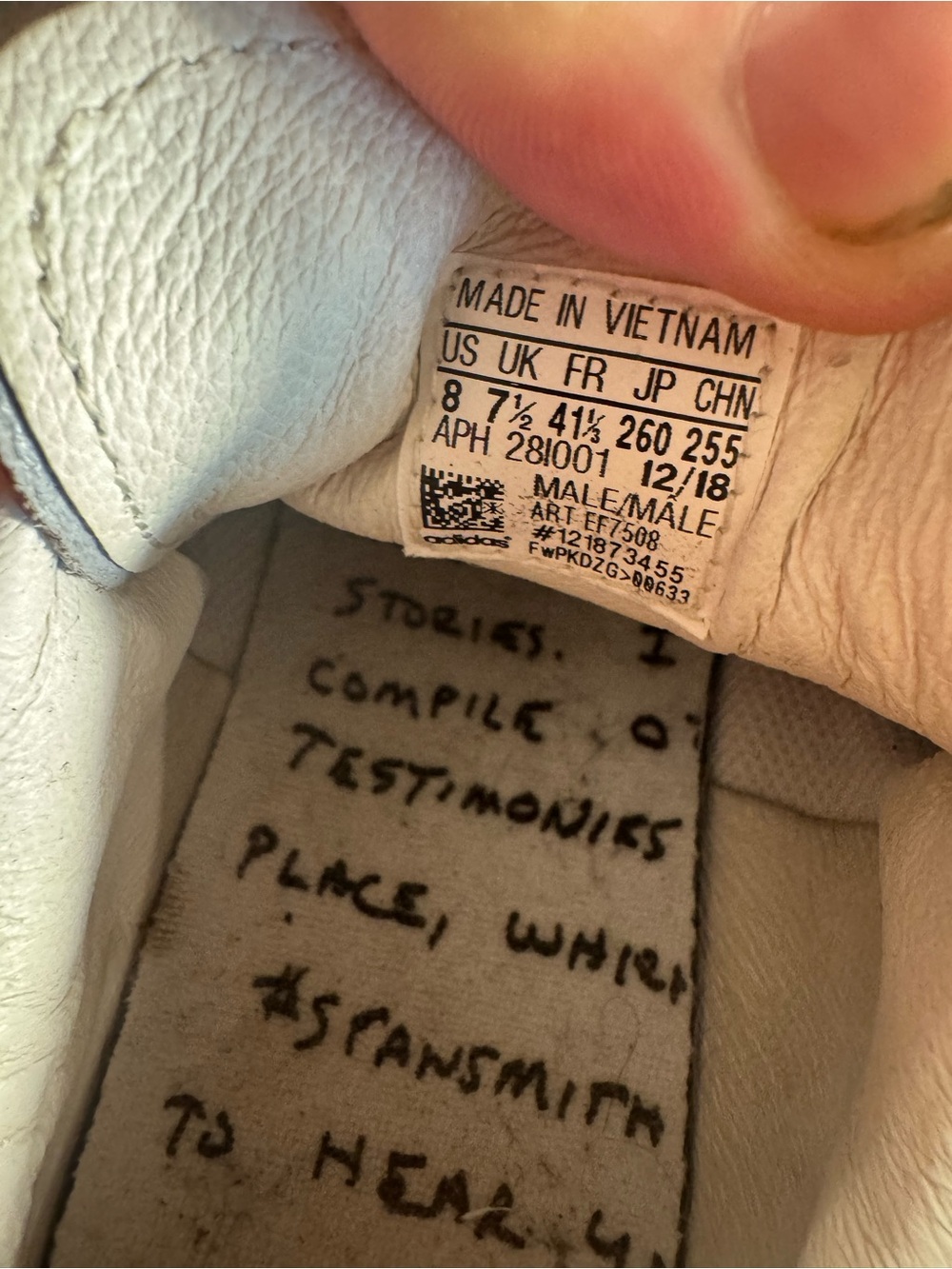Size 8 rare  Adidas Stan Smith Forever - Picture 6 of 6